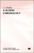 Ruskin Chronology