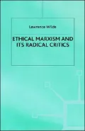 Ethical Marxism And Radical Critics