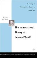 The International Theory Of Leonard Woolf
