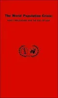 World Population Crisis Policy Implications and the Role of Law  Proceedings of the Amer Soc...