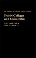 Public Colleges and Universities, Vol. 9