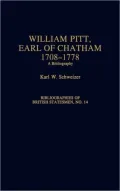 William Pitt, Earl of Chatham, 1708-1778: A Bibliography