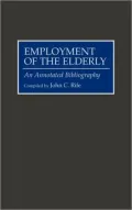 Employment Of The Elderly, Vol. 23