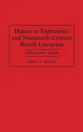 Humor in eighteenth- and nineteenth-century British literature