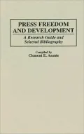 Press Freedom And Development, Vol. 11