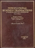 International Business Transactions A Problem-Oriented Coursebook