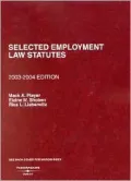 Selected Employment Law Statutes