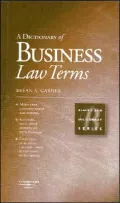 A Handbook of Business Law Terms Law Dictionary