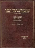 Cases and Materials on the Law of Torts