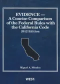 Evidence - A Concise Comparison of the Federal Rules with the California Code