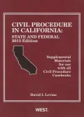Civil Procedure in California, 2013