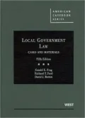 Local Government Law, Cases and Materials