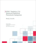 SPSS 17. 0 Advanced Statistical Procedures Companion