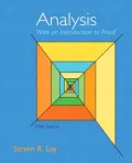 Analysis with an Introduction to Proof
