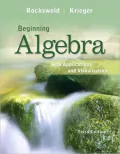 Beginning Algebra with Applications & Visualization, 3/e