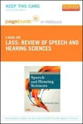 Review of Speech and Hearing Sciences - Pageburst E-Book on Vitalsource (Retail Access Card)