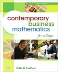 Contemporary Business Mathematics for Colleges, Brief Edition (with CD-ROM)