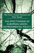 The Effectiveness Of European Union Environmental Policy
