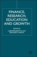Finance, Research, Education And Growth
