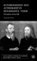 Autobiography and Authorship in Renaissance Verse