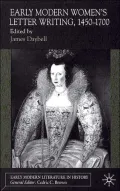 Early Modern Women's Letter Writing, 1450-1700