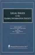Legal Issues in the Global Information Society