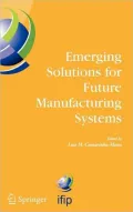 Emerging Solutions for Future Manufacturing Systems: IFIP TC 5/WG 5.5 Sixth IFIP International Conference on Information Technology for Balanced Automation Systems in Manufacturing and Services, 27-29 September 2004, Vienna, Austria