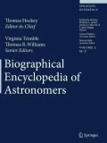 The Biographical Encyclopedia of Astronomers