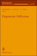 Degenerate Diffusions