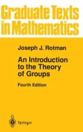 An Introduction to the Theory of Groups, Vol. 148