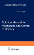Mechanics and Control of Robots
