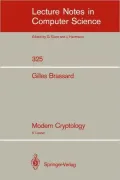 Modern Cryptology