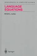 Language Equations