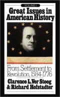 Great Issues in American History 1584-1775