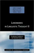 Landmarks in Linguistic Thought II