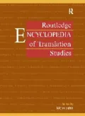 Routledge Encyclopedia of Translation Studies