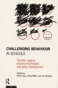 Challenging Behaviour in Schools: Teacher Support, Practical Techniques, and Policy Development