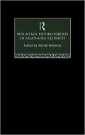 Mountain Environments In Changing Climates