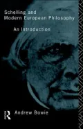 Schelling and Modern European Philosophy