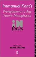 Immanuel Kant's Prolegomena to any Future Metaphysics