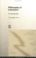 Book cover of Philosophy Of Literature