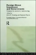 Foreign Direct Investment and Governments