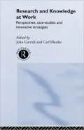Research and Knowledge at Work: Perspectives, Case-Studies and Innovative Strategies