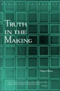 Truth in the Making: Knowledge and Creation in Modern Philosophy and Theology