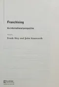 Franchising: An International Perspective by Frank Hoy — book cover