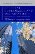 Corporate Governance and Sustainability: Challenges for Theory and Practice