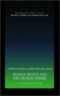 Human Rights and the Private Sphere; A Comparative Study