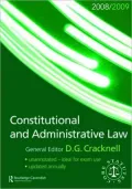 Constitutional and Administrative Law 2008-2009