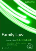 Family Law 2008-2009, Vol. 1