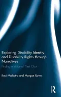Exploring Disability Identity and Disability Rights Through Narratives by Ravi Malhotra — book cover